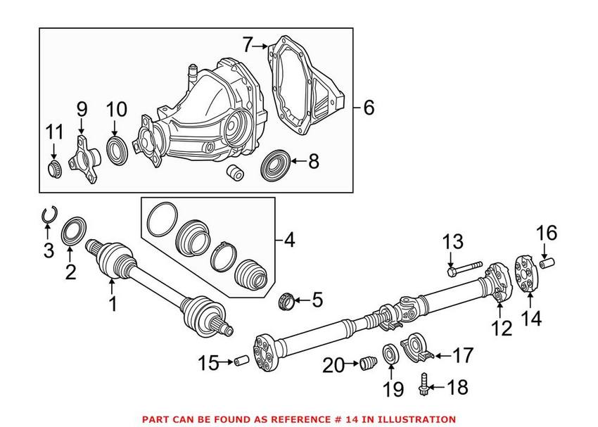 Mercedes Drive Shaft Damper 2054110000